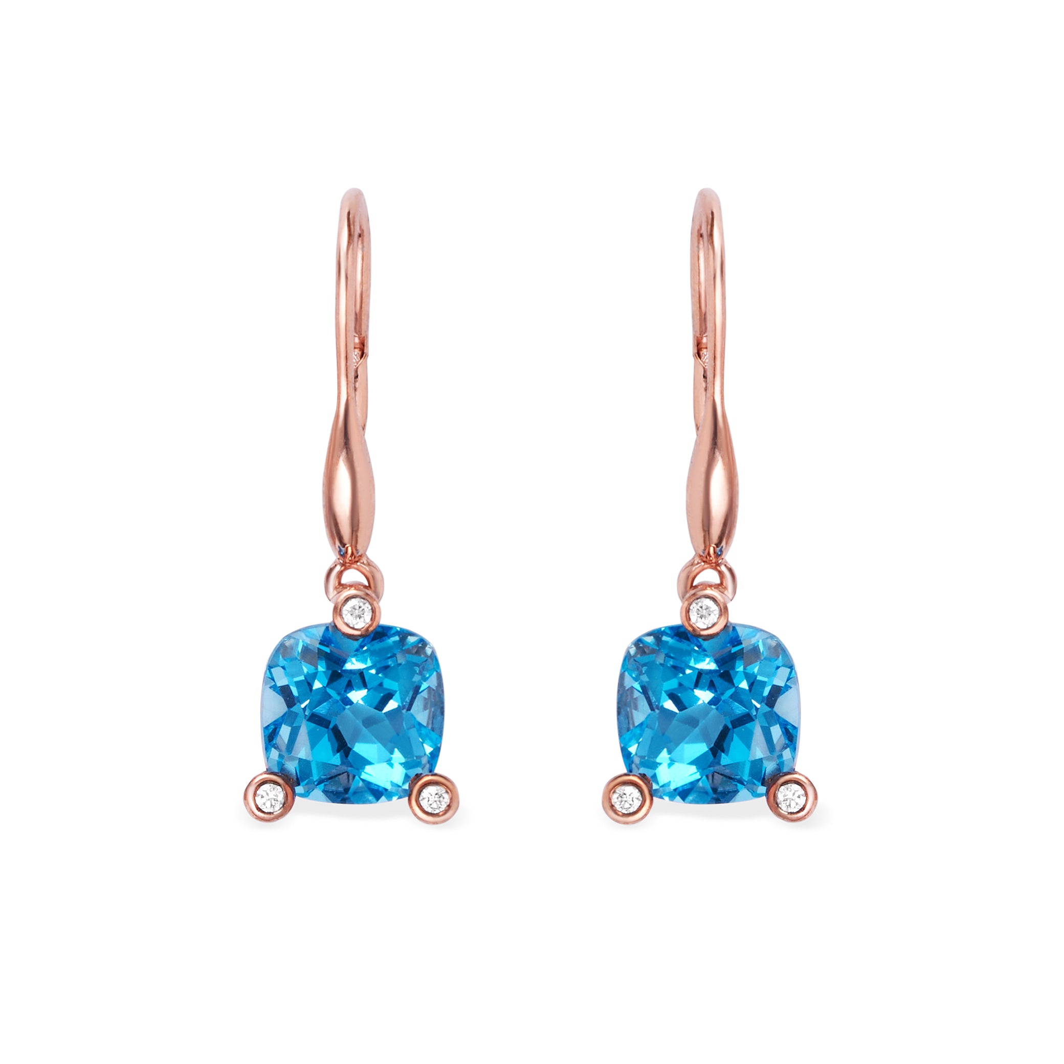 Boucles d'Oreilles en Pierres de Couleur