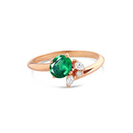 Bague Émeraude et Diamants en Or - Moribana - Politains