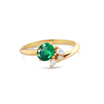 Bague Émeraude et Diamants en Or - Moribana - Politains