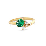 Bague Émeraude et Diamants en Or - Moribana - Politains