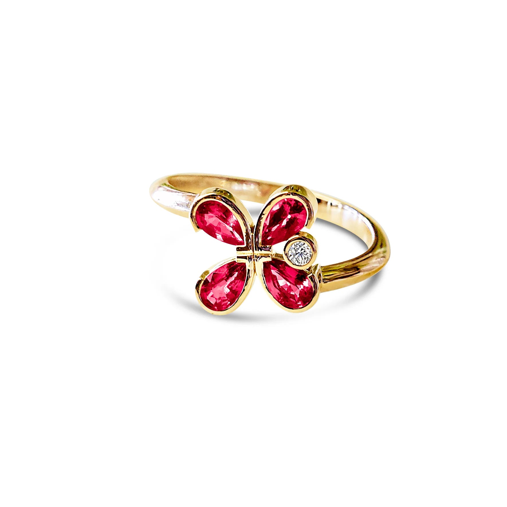 Bague Rubis et Diamant en Or - Milestone - Politains