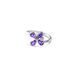 Bague Tanzanites et Diamant en Or - Milestone - Politains